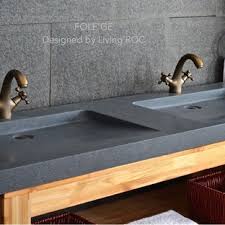 Trough sinks with two faucets with beach style bathroom also concrete counter double vanity edge pulls full length mirror two faucets cedar point photo credit to hutker architects. Double Trough Sink Houzz