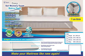Tape the corners and edges down tightly to the mattress with duct tape, or spray adhesive over the entire backside of the topper and stick it down to the mattress. 7cm Queen Cozy Gel Memory Foam Mattress Topper Kogan Com