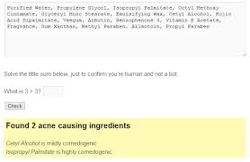 Check Comedogenic Ingredients Online Acne Mantra