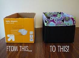 Brilliant Idea On How To Make Bins From Boxes Diaper Box Diy Projects To Try Diy Organization