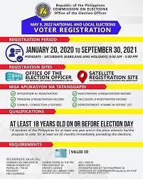 The commission on elections (comelec) has announced that the voter registration for the may 2020 barangay and sangguniang kabataan (sk) polls will resume on august 1. Gipahibaw Sa Mandaue City Public Information Office Facebook