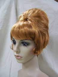 Natural Red 60s Beehive Wig 70s Housewife Groovy Fun Wedge Mod Retro Gal Laverne Beehive Wigs Fun Wedges Natural Red