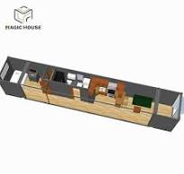 Customized Rock Wool Sandwich Panel 40ft Container House ...