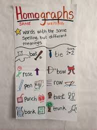 homograph anchor chart related keywords suggestions