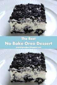 Sweet And Yummy Recipe No Bake Oreo Dessert 2 Amazing Recipes Oreo Dessert Recipes Oreo Dessert Fun Easy Desserts