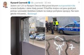 Z ryszardem czarneckim wiceprzewodniczącym parlamentu europejskiego, europosłem pis rozmawia magdalena this opens in a new window. Kto Ostrzelal Biuro Poselskie Ryszarda Czarneckiego