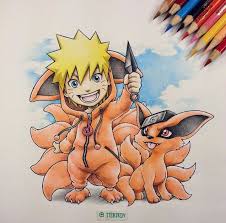 Naruto And Kurama By Itsbirdy Naruto Drawings Naruto Uzumaki Anime Naruto