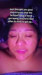 Scottish Word Staying in Bed