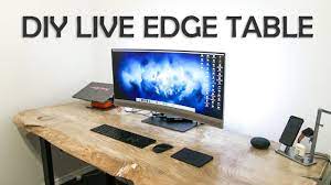 Maybe you would like to learn more about one of these? Live Edge Table Slab Desk Diy Youtube