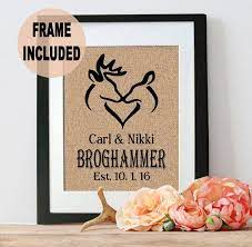 Hunting Wedding Gifts Wedding Gifts For Hunters Deer Wedding Gift Deer Personal Country Wedding Gifts 13th Wedding Anniversary Gift Country Wedding Signs