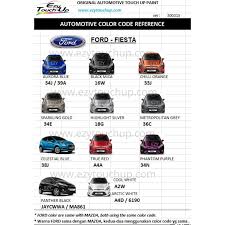 In case you are confused, the paint color code. Ford Fiesta Original Touch Up Paint Ezy Touch Up Shopee Malaysia