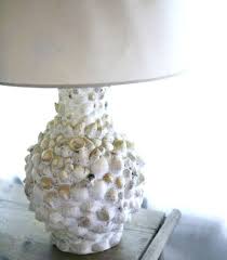 Make A Sea Shell Lamp Diy Lamp Lampshade Makeovers With Shells Shell Lamp Shell Lamp Diy Seashells Lamp