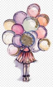 No face aesthetic pictures with your bff posesideas. Happy Birthday Girl Drawing Girl Holding Balloons Drawing Clipart 3609841 Pikpng