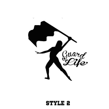 Download Colorguard Guard Life Decal Many Colors Available Custom Etsy Colour Guard Color Guard Color Guard Svg