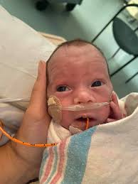 She's telling me something! Three months, one week and five days old “Ellie”