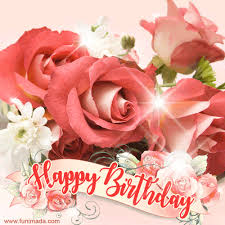 Pop in a card, or send an sms or text; Happy Birthday Roses Gifs Download On Funimada Com