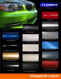 62 systematic matte car paint color chart