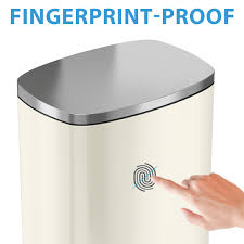 Check spelling or type a new query. Itouchless Softstep 13 2 Gallon Ivory White Stainless Steel Step Trash Can With Odor Control System 50 Liter Pedal Garbage Bin For Kitchen Office Home Silent And Gentle Open And Close