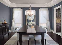 Get great painting tips & paint color advice with ppg! Dining Room Color Ideas Inspiration Benjamin Moore Dining Room Blue Blue Dining Room Paint Red Dining Room