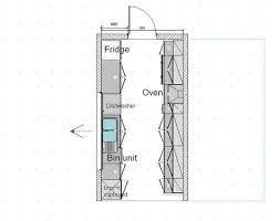 10 foot wide galley kitchen floor plan