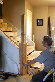 Remodelaholic Working With What We Have Stair Treads Pr 6 Open Basement Stairs Stair Remodel Stair Renovation