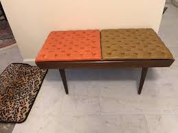 Rare Mid Century Modern Wood Slat Coffee Table Bench With Cushions 36 Mid Century Modern Wood Coffee Table Bench Modern Wood