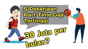 Kamu lagi cari kerja part time atau paruh waktu yang cocok untuk mahasiswa? Pekerjaan Part Time Di Gaji 30 Juta Youtube
