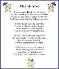 Baby Shower Thank You Poems Thank You Poems Baby Shower Star Wars Baby Shower
