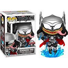 Amazon.com: Funko Pop! Marvel: Venomized Thor #703 Exclusive with Chalice  Collectibles Pop Protector Case : Toys & Games