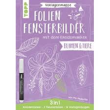 Dies wird sich jetzt ändern. Vorlagenmappe Folien Fensterbilder Mit Dem Kreidemarker Blumen Und 14 99