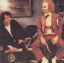 Halloween beetlejuice movies where are they now halloween entertainment. Tim Burton With Michael Keaton Shotonwhat Behind The Scenes