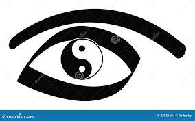 Yin yang eye stock vector. Illustration of spiritual - 23631584