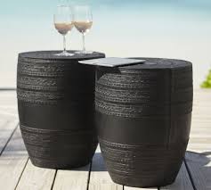 I am not perfect, so don't cringe at anything i did wrong lol if you would like for me to make a video on. Metal Drum Outdoor Side Table Pottery Barn
