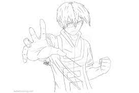 Free Boku No Hero Academia Coloring Pages Todoroki Lineart By Roninbcg Printable For Kids A Chibi Coloring Pages Avengers Coloring Pages Cartoon Coloring Pages