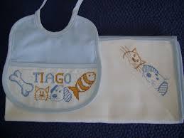 Ponto de cruz e outras artes manuais mail:calimero_17_@hotmail.com. Ponto Cruz Bebe Babetes Ponto Cruz Andreia
