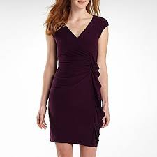 American Living Cap Sleeve Side Ruffle Dress Jcpenney Dresses Velvet Sheath Dress Clothes For Women