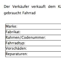 Alle roten markierungen dienen als hinweise für individuelle anpassungen. Fahrrad Kaufvertrag Nur 4 90 Zum Download