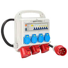 Wolketon Fi Schutzschalter 2 X Cee 400v 16a 4 X Real De