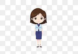 Cartoon Character Professional Woman Q Version Female White Collar Png And Vector With Transparent Background For Free Download Simple Cartoon Characters Cartoon Characters Simple Cartoon