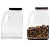 Amazon.com: Cornucopia Brands Clear Plastic Gallon Jar w/Handle and  Airtight Lid (2-Pack) for Bulk Food, Craft Supplies, Paint and Detergent  Storage ...