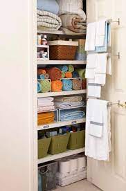 Some deep narrow closets, especially in old houses or apartment buildings, have two doors. 13 Brilliant Linen Closet Organization Ideas