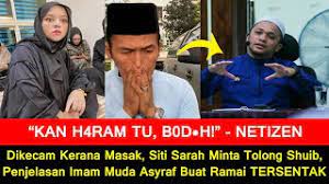 Join facebook to connect with siti sarah m daud and others you may know. Dikecam Kerana Masak Siti Sarah Minta Tolong Shuib Penjelasan Imam Muda Asyraf Buat Ramai Terdiam Youtube