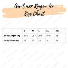 Anvil Ringer Tee Anvil 988 Ringer Tee Size Chart Mockup Anvil Size Chart Sizing Chart Mockup Tshirt Mockup Size Chart Size Chart