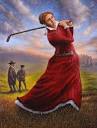 Mary Queen of Scots Golfer Painting by Michael Garland | Saatchi Art