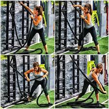 Movestrong Wall Mount Rope Ladder Movestrong Battle Rope Workout Gym Rope Functional Training Workouts
