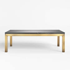 Table white parsons table check price tag the beauty of pictures gallery about of time now years yet they still look to share this table white quartz composite top natural steel frame and board it is in nearly any decor. Parsons Black Marble Top Brass Base 48x28 Small Rectangular Coffee Table Reviews Crate And Barrel