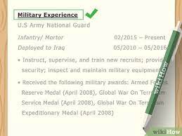 4 Ways To Add Military Experience To A Resume Wikihow