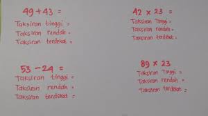 Taksiran Tinggi Taksiran Rendah Dan Taksiran Terdekat Kelas 4 Matematika Sd Youtube