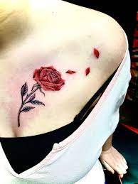 Red Rose Tattoo Red Rose Tattoo Rose Petal Tattoo Red Flower Tattoo