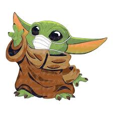 Description Baby Yoda With Mask Sublimation Designs Png Format Graphic Design T Shirt Sublimat Yoda Wallpaper Cute Animal Drawings Kawaii Cute Disney Drawings